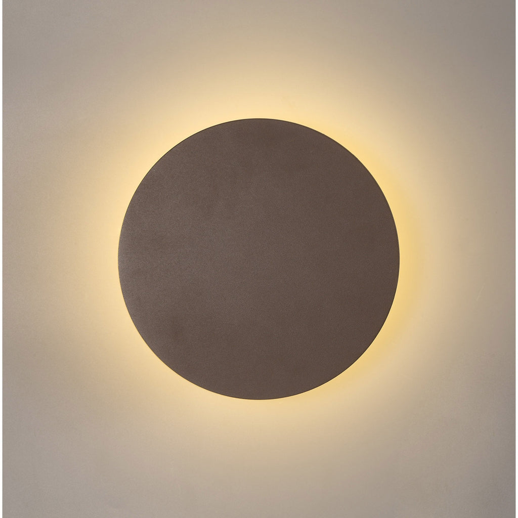 NLK04239 Modena Magnetic Base Wall Lamp LED 20/19cm Centre Coffee/Acrylic Frosted Diffuser