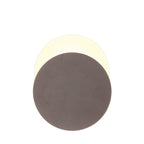 NLK04259 Modena Magnetic Base Wall Lamp LED 20/19cm Round Bottom Offset Coffee/Acrylic Frosted Diffuser