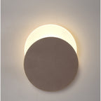 NLK04259 Modena Magnetic Base Wall Lamp LED 20/19cm Round Bottom Offset Coffee/Acrylic Frosted Diffuser