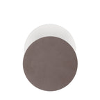NLK04259 Modena Magnetic Base Wall Lamp LED 20/19cm Round Bottom Offset Coffee/Acrylic Frosted Diffuser