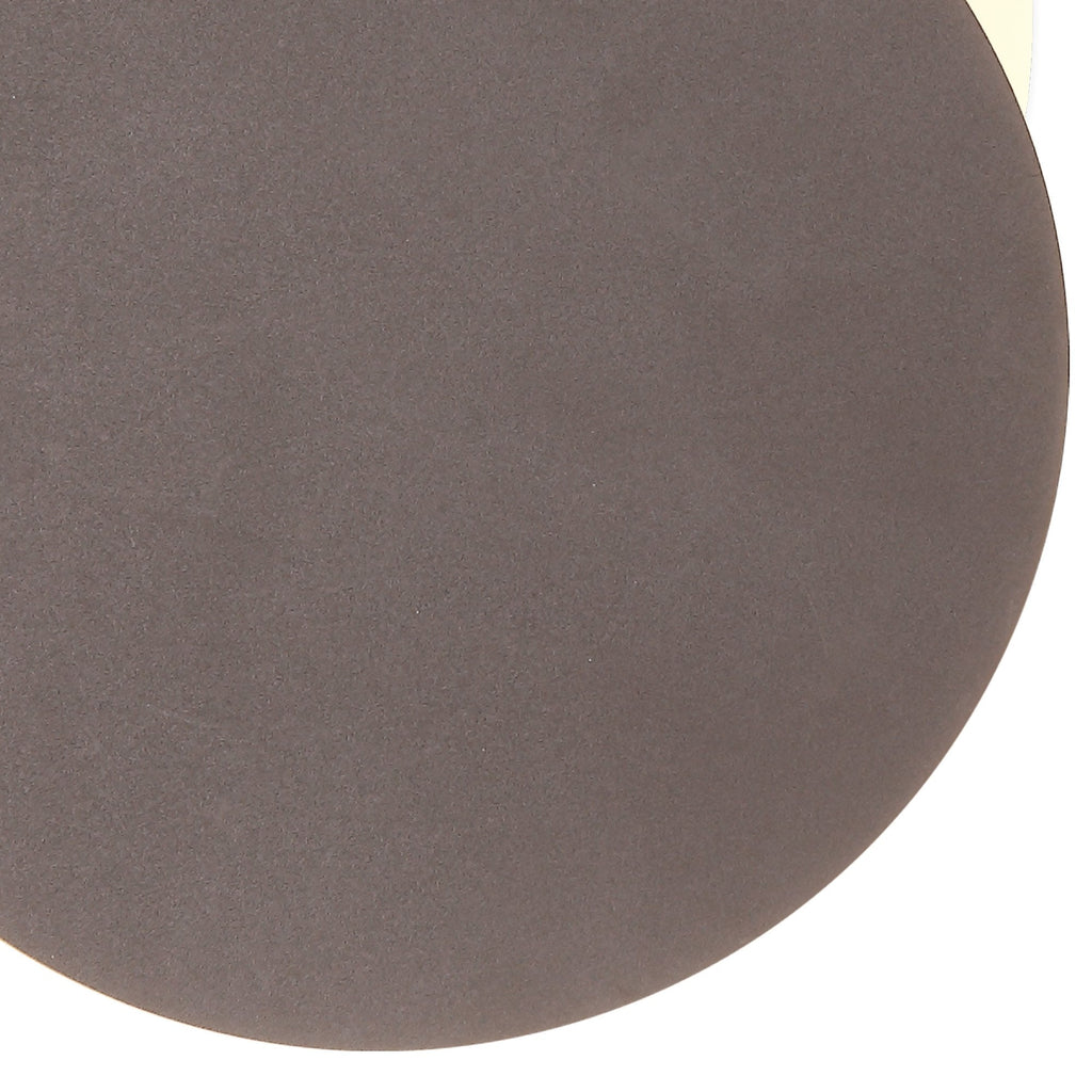 NLK04259 Modena Magnetic Base Wall Lamp LED 20/19cm Round Bottom Offset Coffee/Acrylic Frosted Diffuser