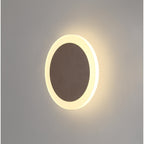 NLK04269 Modena Magnetic Base Wall Lamp LED 15/19cm Round Centre Coffee/Acrylic Frosted Diffuser