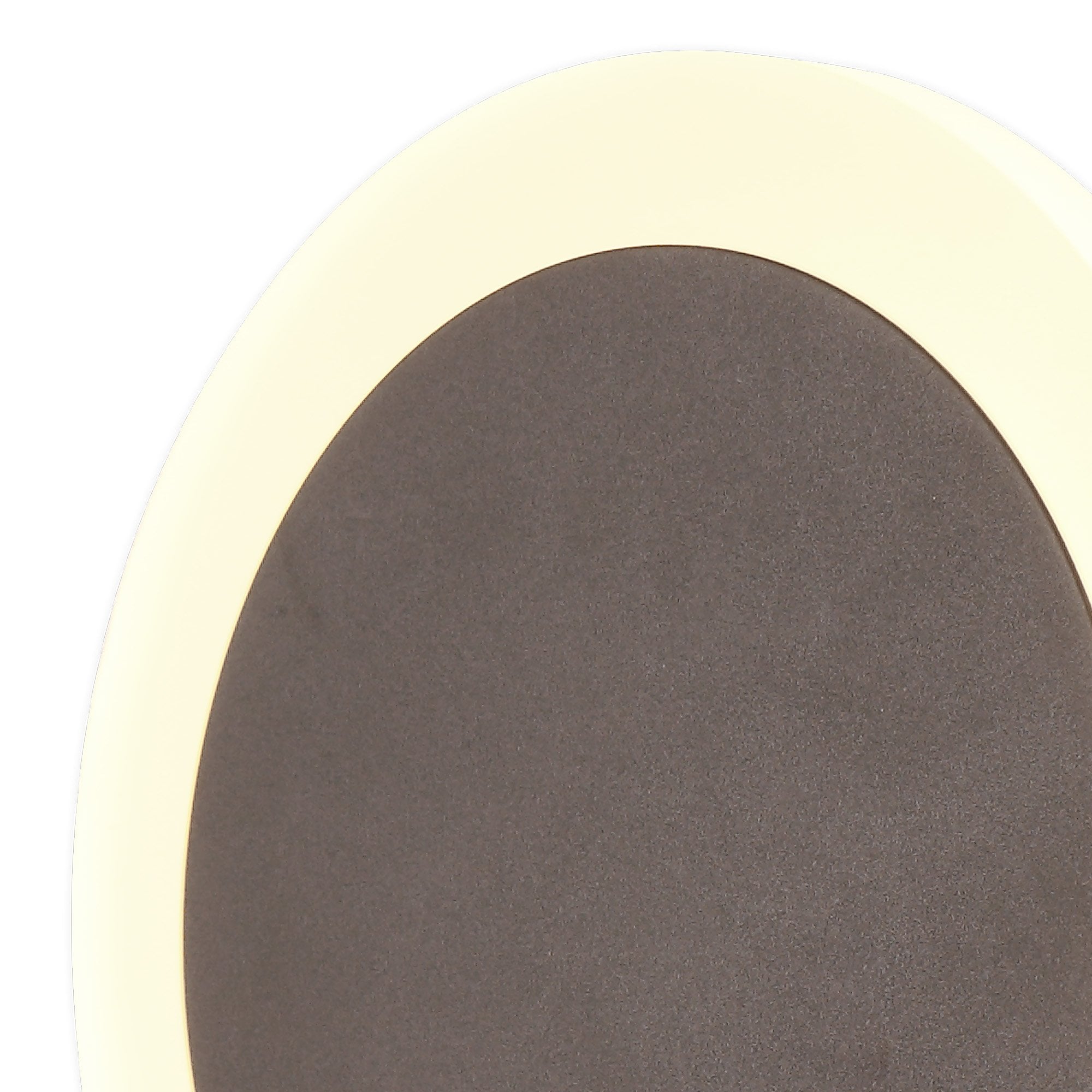 NLK04269 Modena Magnetic Base Wall Lamp LED 15/19cm Round Centre Coffee/Acrylic Frosted Diffuser