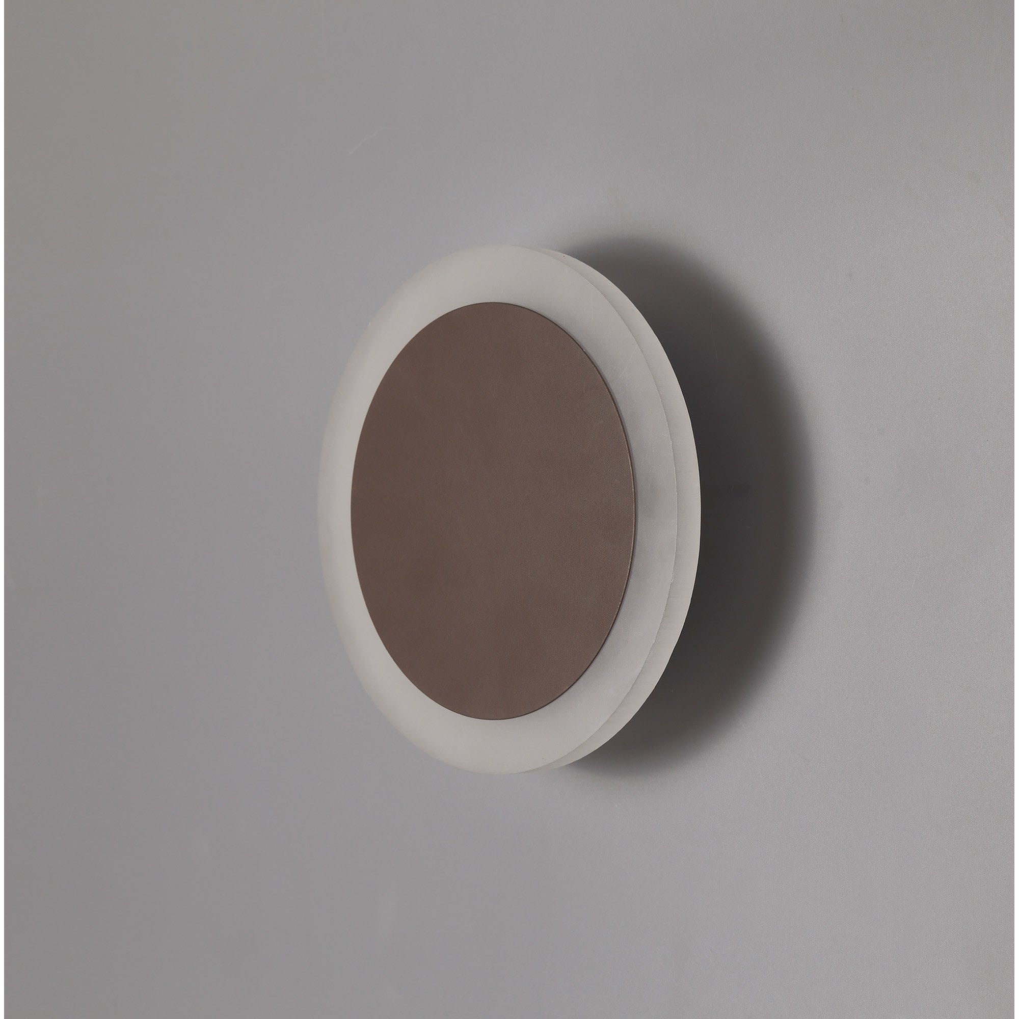NLK04269 Modena Magnetic Base Wall Lamp LED 15/19cm Round Centre Coffee/Acrylic Frosted Diffuser