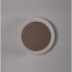 NLK04269 Modena Magnetic Base Wall Lamp LED 15/19cm Round Centre Coffee/Acrylic Frosted Diffuser