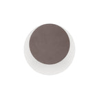NLK04279 Modena Magnetic Base Wall Lamp LED 15/19cm Round Top Offset Coffee/Acrylic Frosted Diffuser