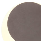 NLK04279 Modena Magnetic Base Wall Lamp LED 15/19cm Round Top Offset Coffee/Acrylic Frosted Diffuser
