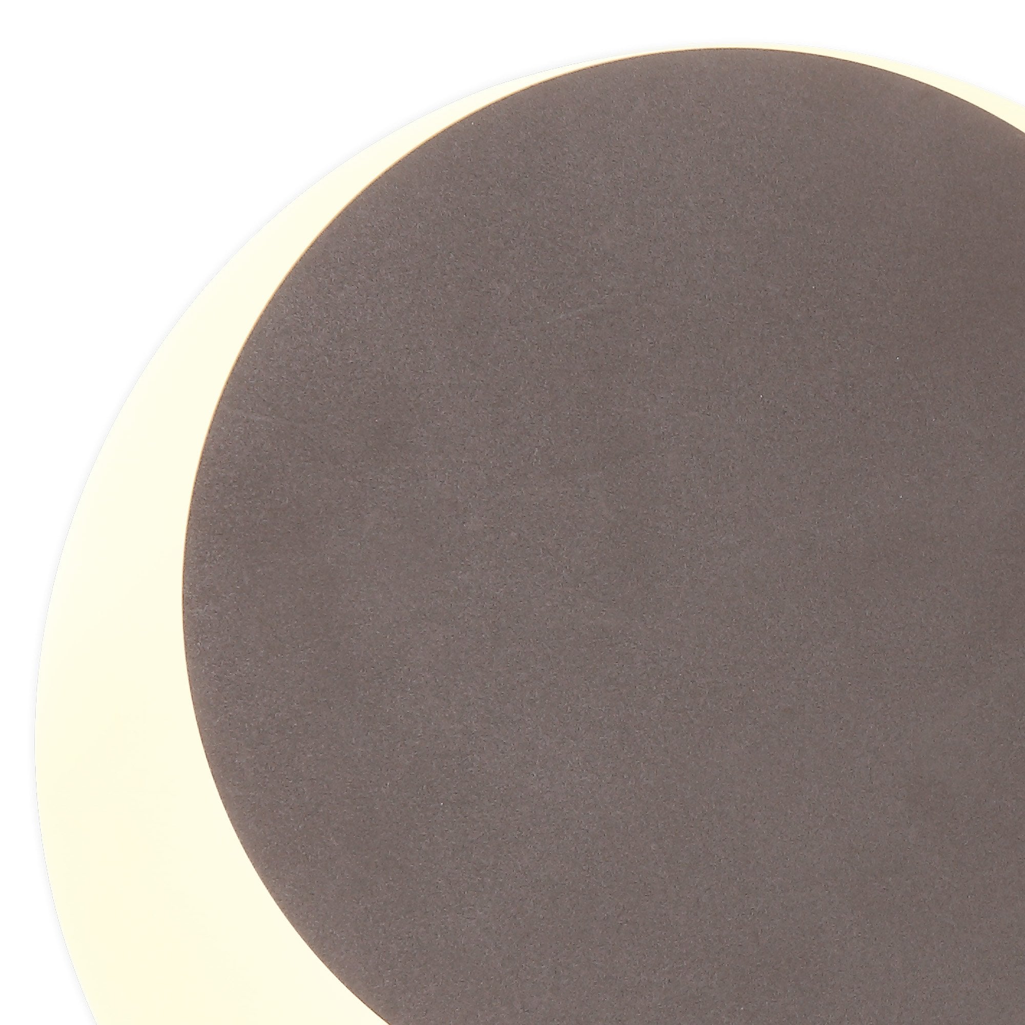 NLK04279 Modena Magnetic Base Wall Lamp LED 15/19cm Round Top Offset Coffee/Acrylic Frosted Diffuser