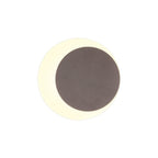 NLK04289 Modena Magnetic Base Wall Lamp LED 15/19cm Round Right Offset Coffee/Acrylic Frosted Diffuser
