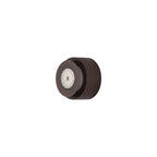NLK04289 Modena Magnetic Base Wall Lamp LED 15/19cm Round Right Offset Coffee/Acrylic Frosted Diffuser