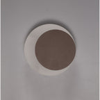 NLK04289 Modena Magnetic Base Wall Lamp LED 15/19cm Round Right Offset Coffee/Acrylic Frosted Diffuser