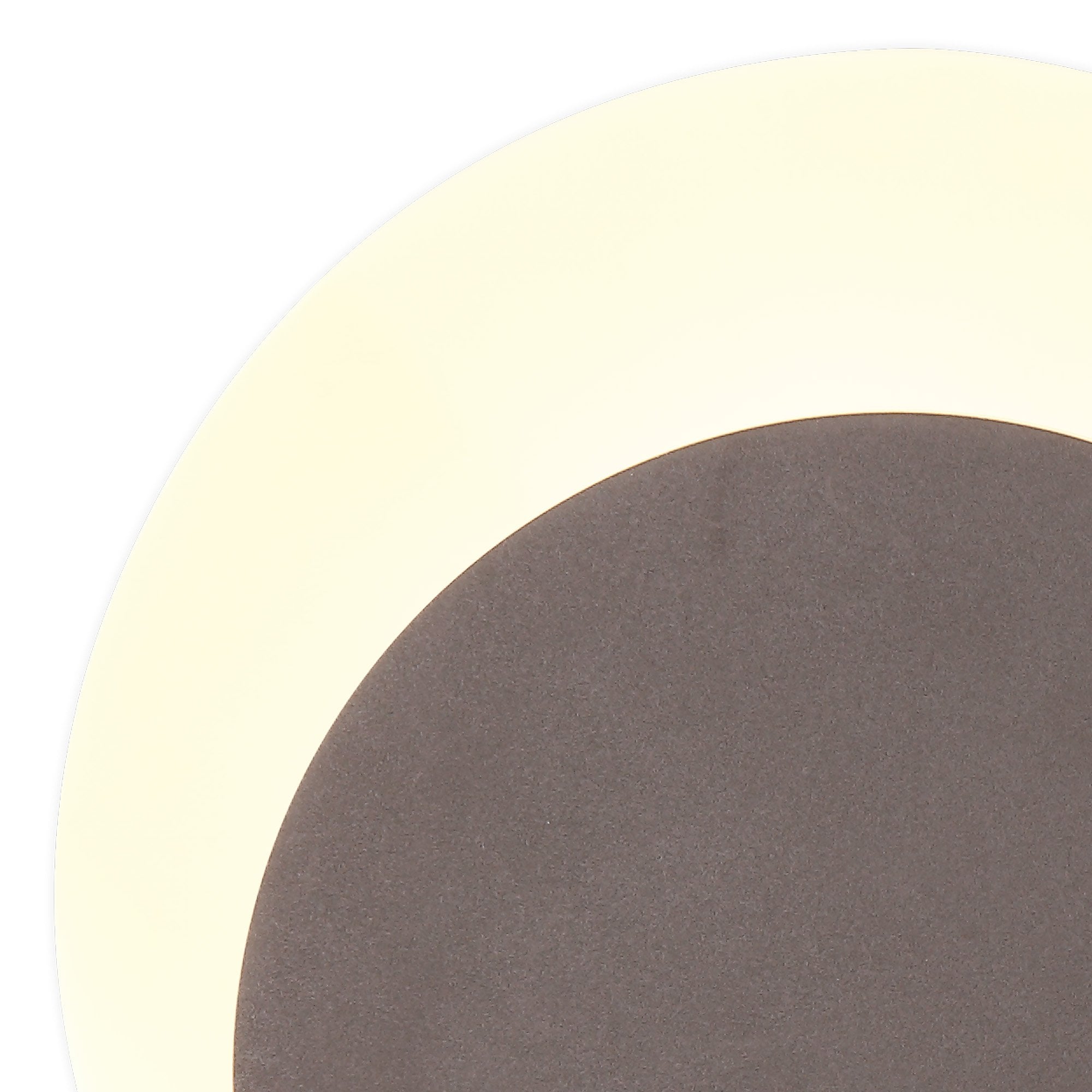 NLK04299 Modena Magnetic Base Wall Lamp LED 15/19cm Round Bottom Offset Coffee/Acrylic Frosted Diffuser