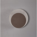 NLK04299 Modena Magnetic Base Wall Lamp LED 15/19cm Round Bottom Offset Coffee/Acrylic Frosted Diffuser
