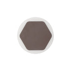 NLK04309 Modena Magnetic Base Wall Lamp LED 15cm Horizontal Hexagonal 19cm Round Centre Coffee/Acrylic Frosted Diffuser