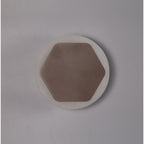 NLK04309 Modena Magnetic Base Wall Lamp LED 15cm Horizontal Hexagonal 19cm Round Centre Coffee/Acrylic Frosted Diffuser