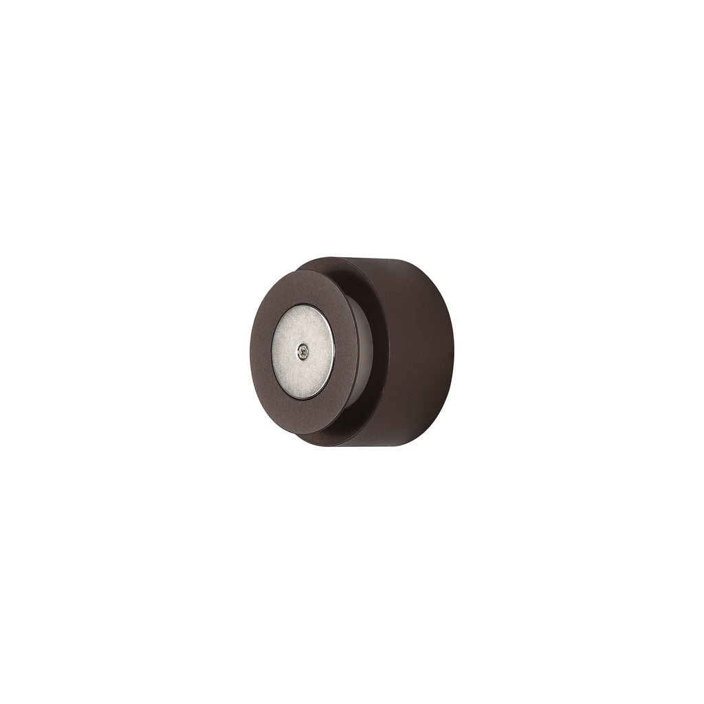 NLK04319 Modena Magnetic Base Wall Lamp LED 15cm Vertical Hexagonal 19cm Round Centre Coffee/Acrylic Frosted Diffuser