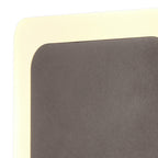 NLK04329 Modena Magnetic Base Wall Lamp LED 15/19cm Square Centre Coffee/Acrylic Frosted Diffuser
