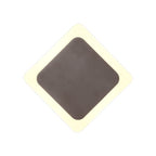 NLK04339 Modena Magnetic Base Wall Lamp LED 15/19cm Diamond Centre Coffee/Acrylic Frosted Diffuser