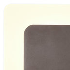 NLK04349 Modena Magnetic Base Wall Lamp LED 15/19cm Square Right Offset Coffee/Acrylic Frosted Diffuser