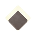 NLK04359 Modena Magnetic Base Wall Lamp LED 15/19cm Diamond Bottom Offset Coffee/Acrylic Frosted Diffuser