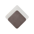 NLK04359 Modena Magnetic Base Wall Lamp LED 15/19cm Diamond Bottom Offset Coffee/Acrylic Frosted Diffuser