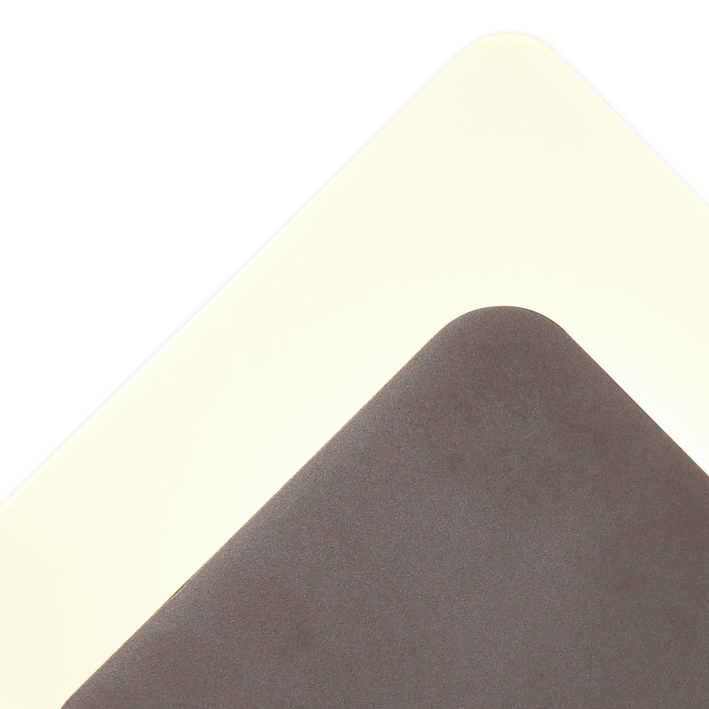 NLK04359 Modena Magnetic Base Wall Lamp LED 15/19cm Diamond Bottom Offset Coffee/Acrylic Frosted Diffuser