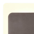 NLK04369 Modena Magnetic Base Wall Lamp LED 15/19cm Square Bottom Offset Coffee/Acrylic Frosted Diffuser