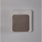 NLK04369 Modena Magnetic Base Wall Lamp LED 15/19cm Square Bottom Offset Coffee/Acrylic Frosted Diffuser
