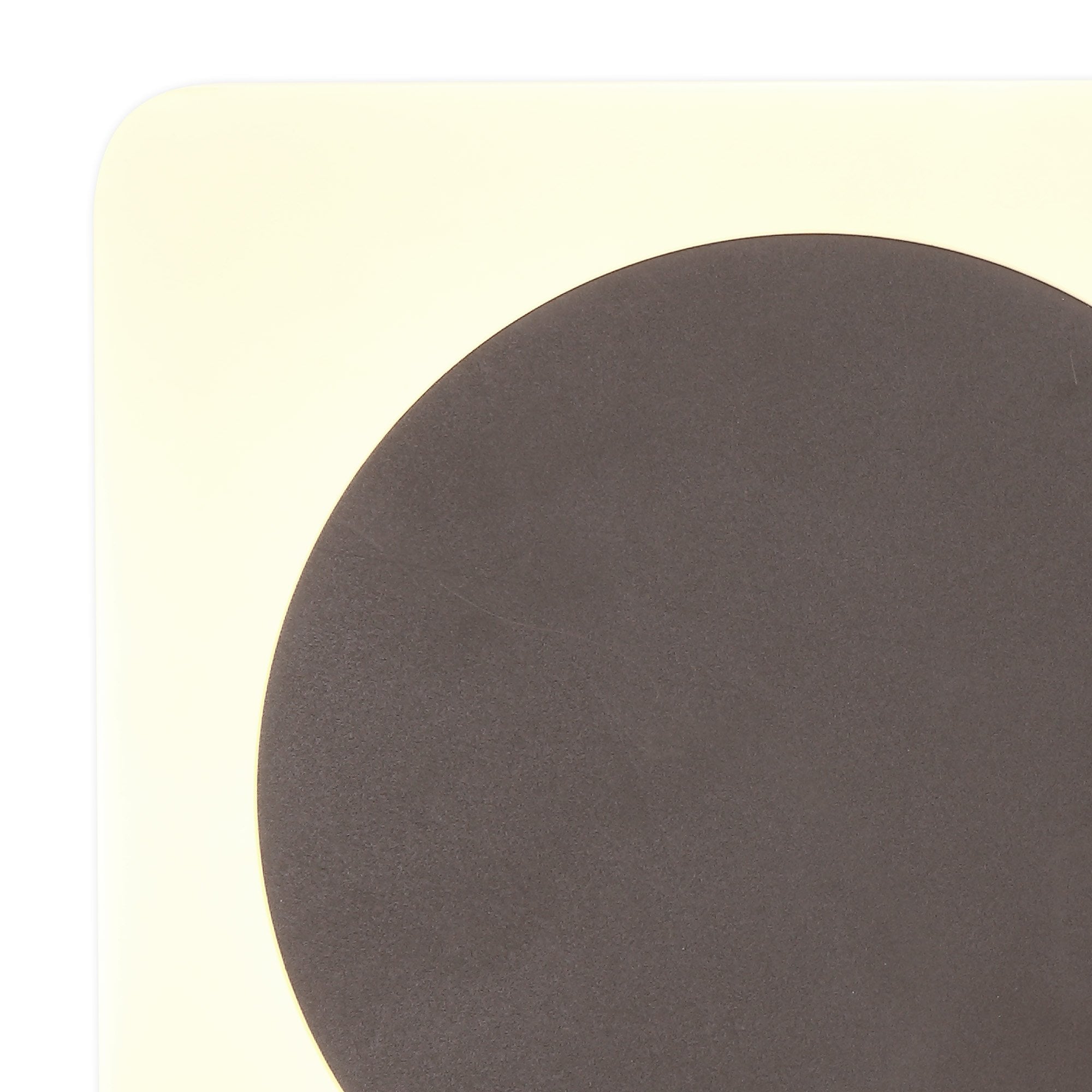 NLK04379 Modena Magnetic Base Wall Lamp LED 15cm Round 19cm Square Centre Coffee/Acrylic Frosted Diffuser