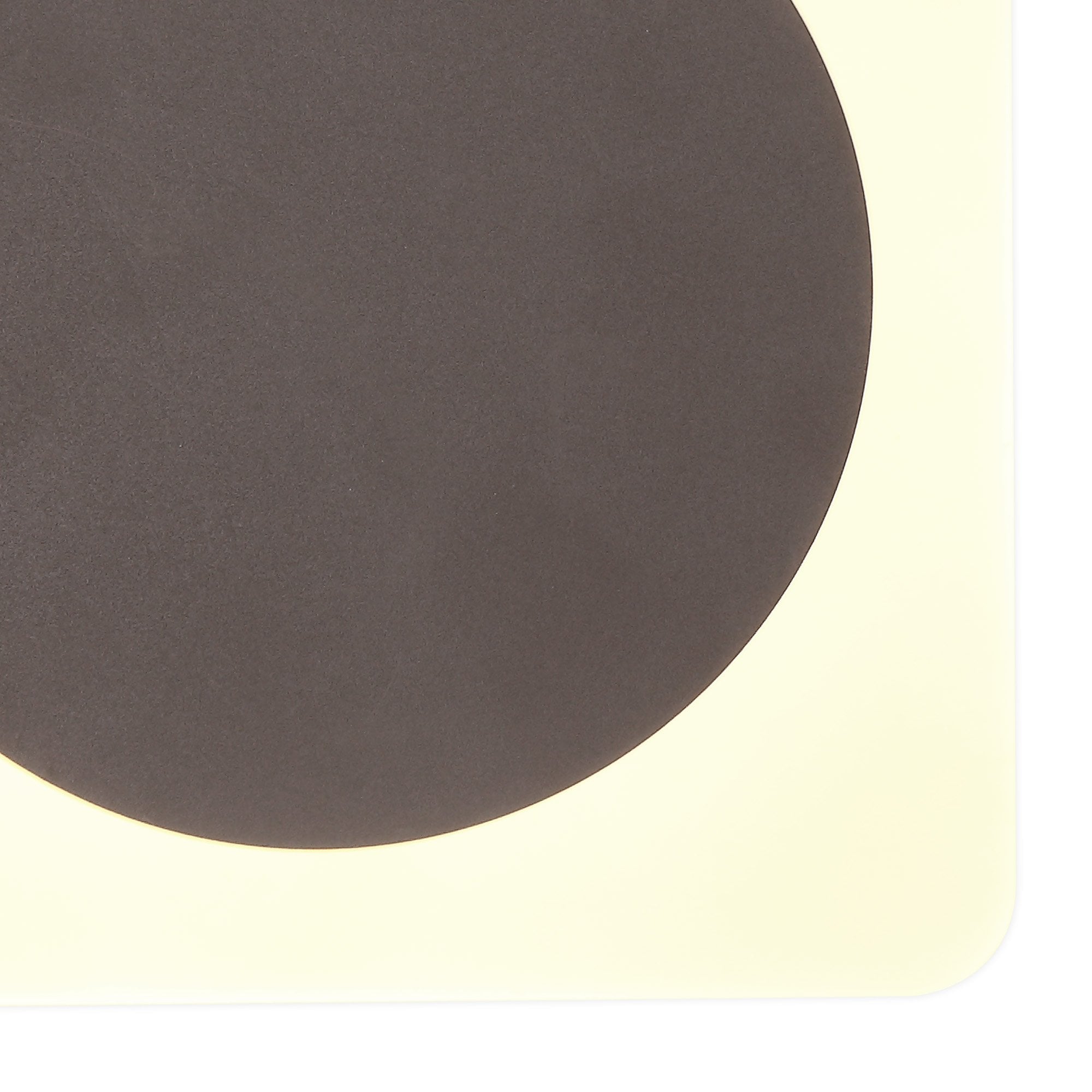 NLK04379 Modena Magnetic Base Wall Lamp LED 15cm Round 19cm Square Centre Coffee/Acrylic Frosted Diffuser