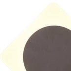 NLK04389 Modena Magnetic Base Wall Lamp LED 15cm Round 19cm Diamond Centre Coffee/Acrylic Frosted Diffuser