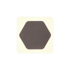 NLK04399 Modena Magnetic Base Wall Lamp LED 15cm Horizontal Hexagonal 19cm Square Centre Coffee/Acrylic Frosted Diffuser