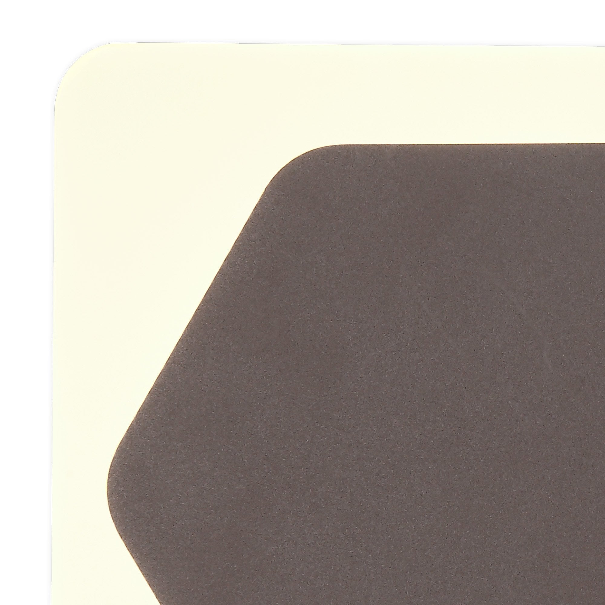 NLK04399 Modena Magnetic Base Wall Lamp LED 15cm Horizontal Hexagonal 19cm Square Centre Coffee/Acrylic Frosted Diffuser