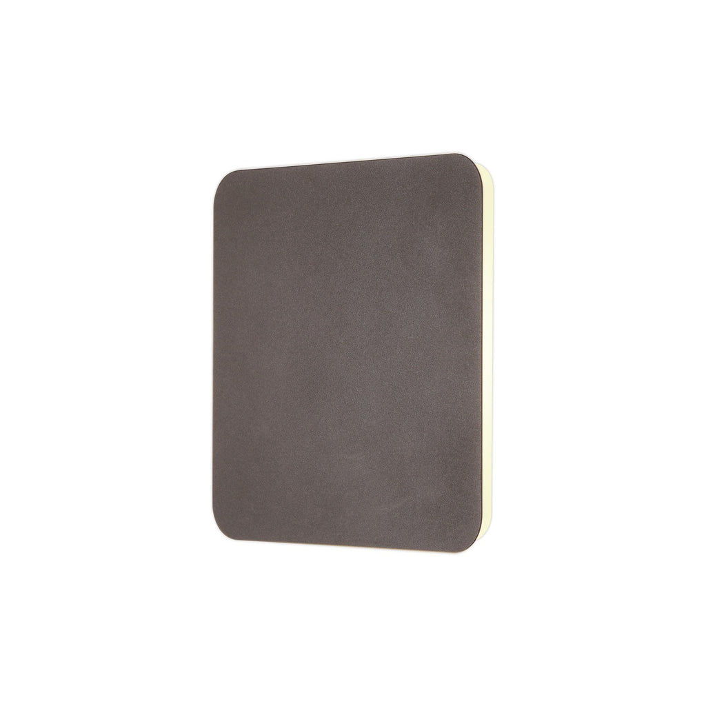 NLK04409 Modena Magnetic Base Wall Lamp LED 20/19cm Square Centre Coffee/Acrylic Frosted Diffuser