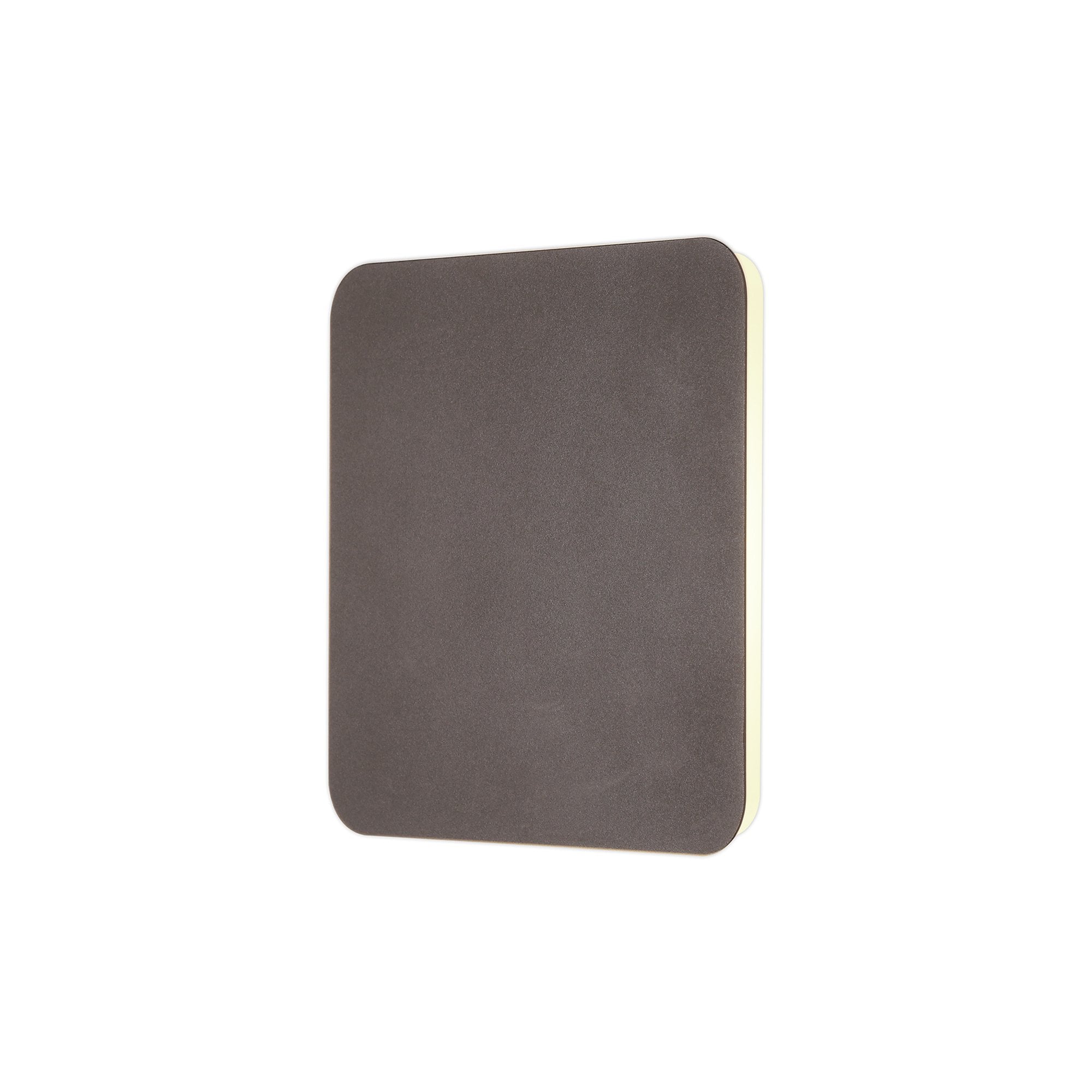 NLK04409 Modena Magnetic Base Wall Lamp LED 20/19cm Square Centre Coffee/Acrylic Frosted Diffuser