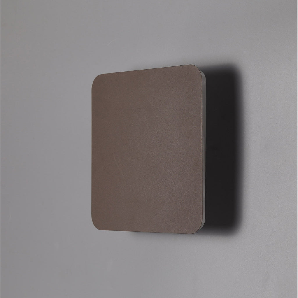 NLK04409 Modena Magnetic Base Wall Lamp LED 20/19cm Square Centre Coffee/Acrylic Frosted Diffuser