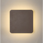 NLK04409 Modena Magnetic Base Wall Lamp LED 20/19cm Square Centre Coffee/Acrylic Frosted Diffuser