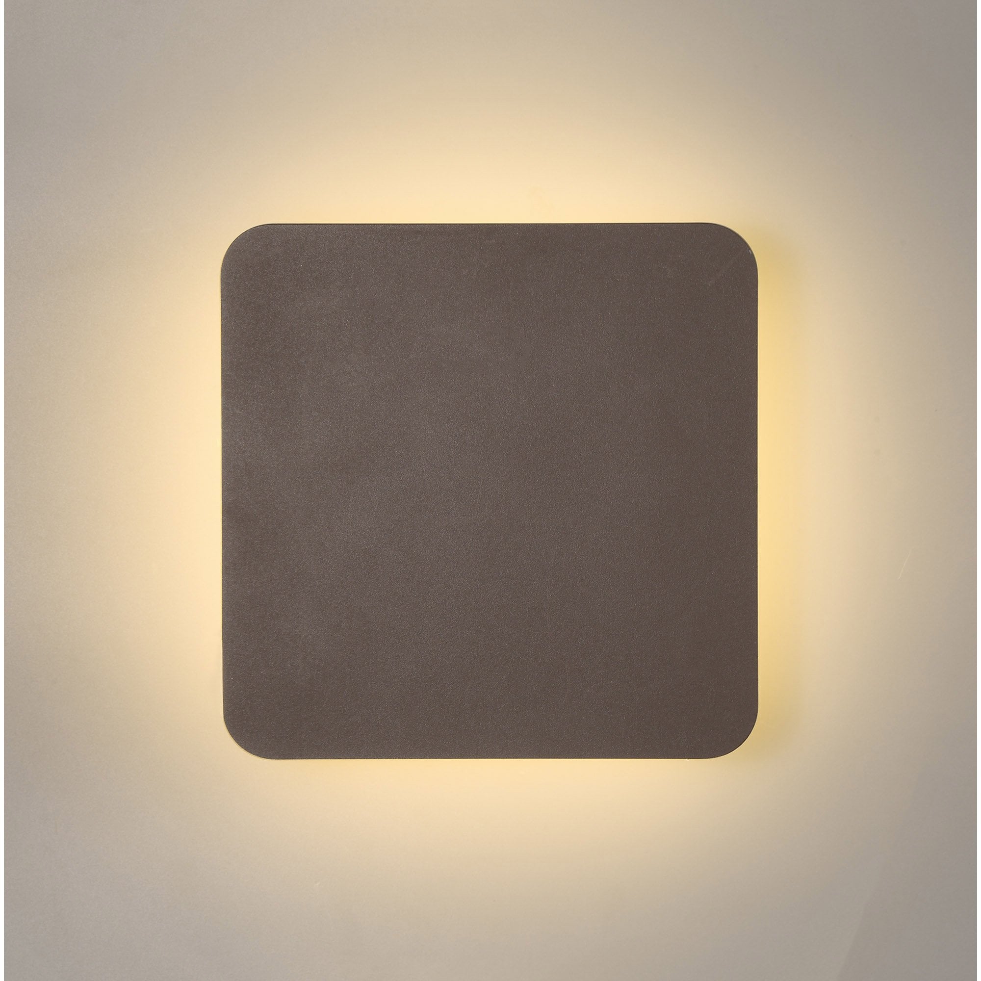 NLK04409 Modena Magnetic Base Wall Lamp LED 20/19cm Square Centre Coffee/Acrylic Frosted Diffuser