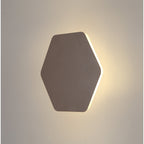 NLK04429 Modena Magnetic Base Wall Lamp LED 20/19cm Horizontal Hexagonal Centre Coffee/Acrylic Frosted Diffuser