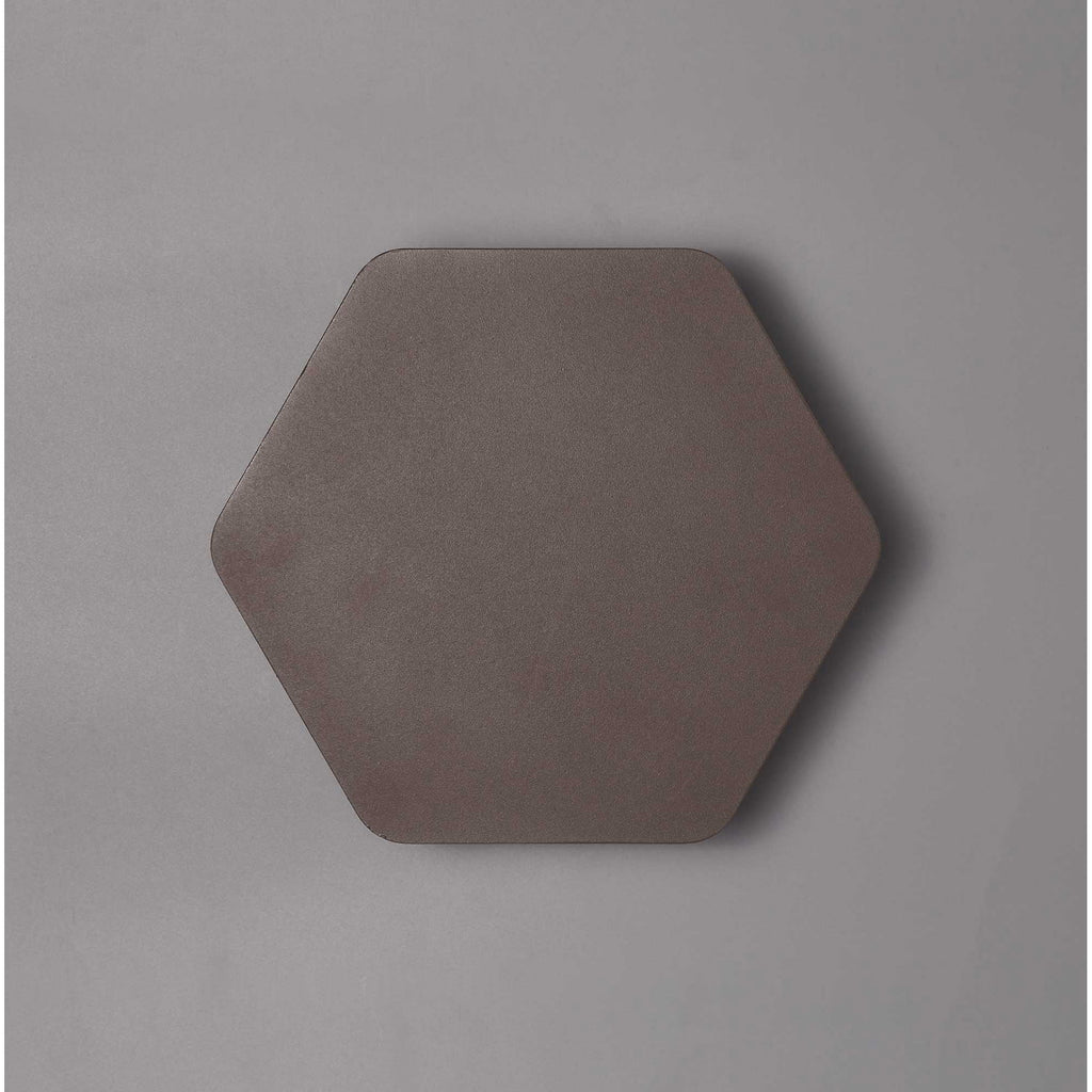 NLK04429 Modena Magnetic Base Wall Lamp LED 20/19cm Horizontal Hexagonal Centre Coffee/Acrylic Frosted Diffuser