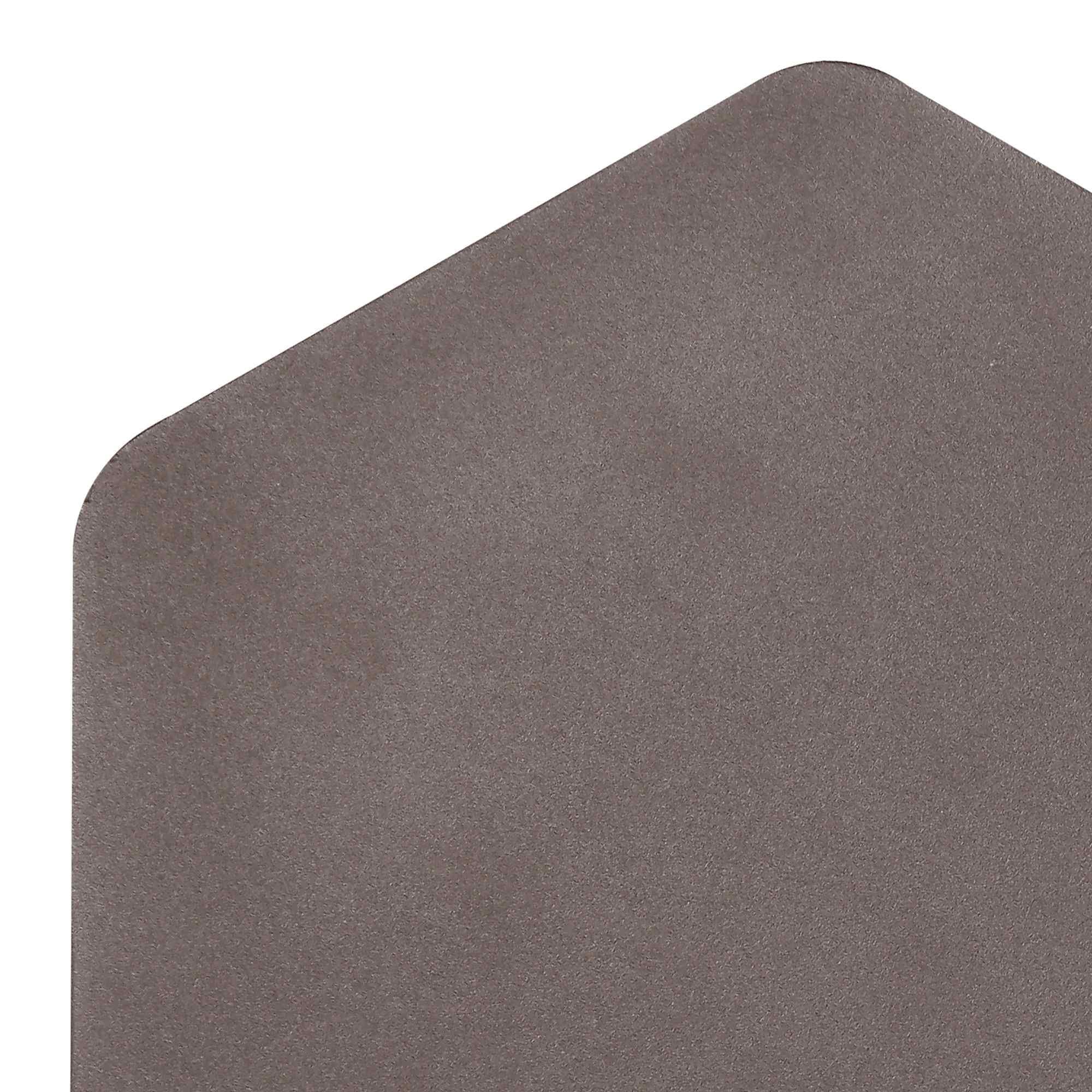 NLK04439 Modena Magnetic Base Wall Lamp LED 20/19cm Vertical Hexagonal Centre Coffee/Acrylic Frosted Diffuser