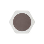 NLK04449 Modena Magnetic Base Wall Lamp LED 15cm Round 19cm Horizontal Hexagonal Centre Coffee/Acrylic Frosted Diffuser