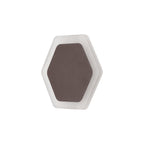 NLK04459 Modena Magnetic Base Wall Lamp LED 15/19cm Horizontal Hexagonal Centre Coffee/Acrylic Frosted Diffuser