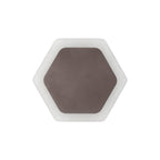 NLK04459 Modena Magnetic Base Wall Lamp LED 15/19cm Horizontal Hexagonal Centre Coffee/Acrylic Frosted Diffuser
