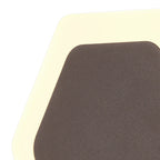 NLK04459 Modena Magnetic Base Wall Lamp LED 15/19cm Horizontal Hexagonal Centre Coffee/Acrylic Frosted Diffuser