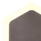 NLK04469 Modena Magnetic Base Wall Lamp LED 15/19cm Vertical Hexagonal Centre Coffee/Acrylic Frosted Diffuser