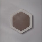 NLK04469 Modena Magnetic Base Wall Lamp LED 15/19cm Vertical Hexagonal Centre Coffee/Acrylic Frosted Diffuser