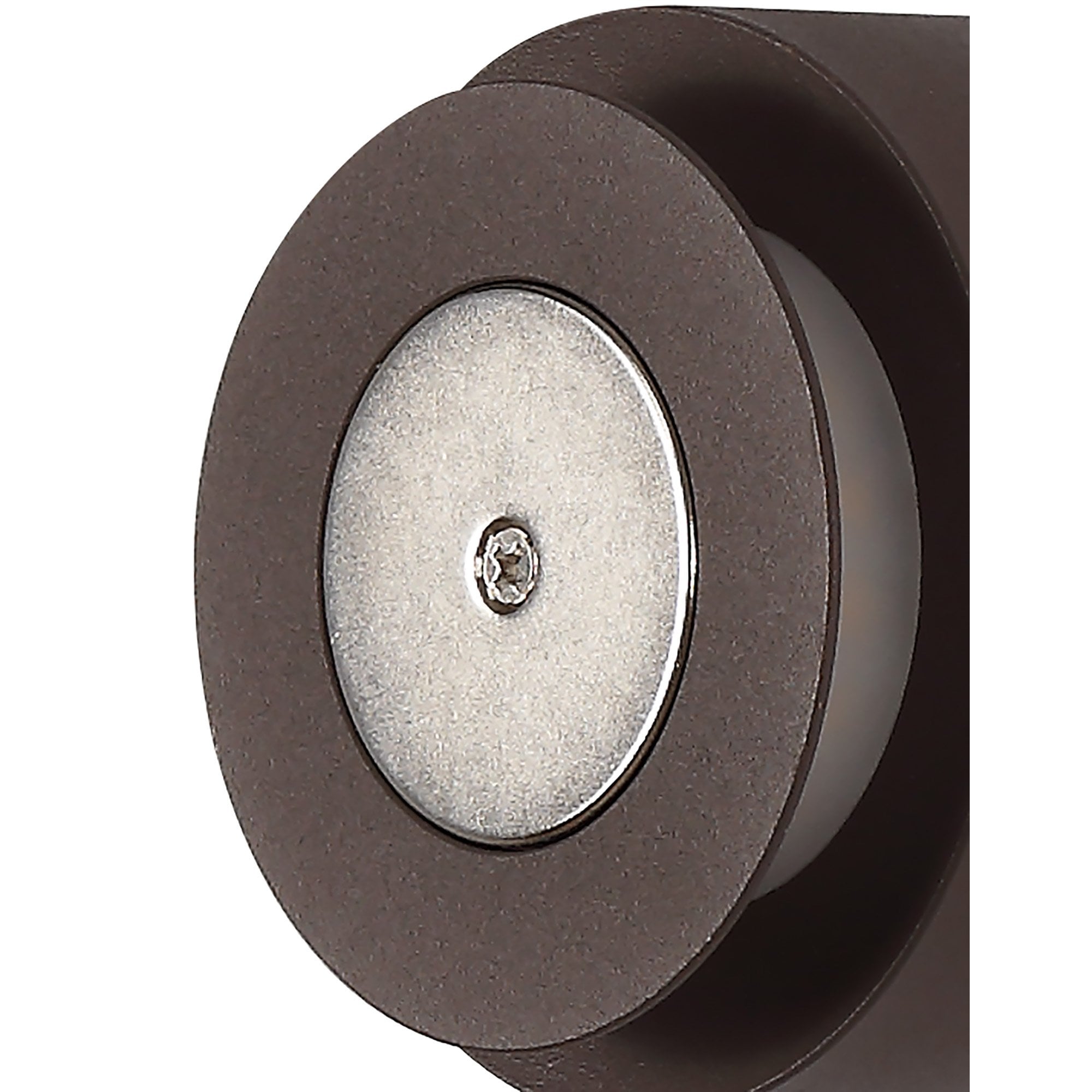 NLK04489 Modena Magnetic Base Wall Lamp LED 15/19cm Horizontal Hexagonal Bottom Offset Coffee/Acrylic Frosted Diffuser