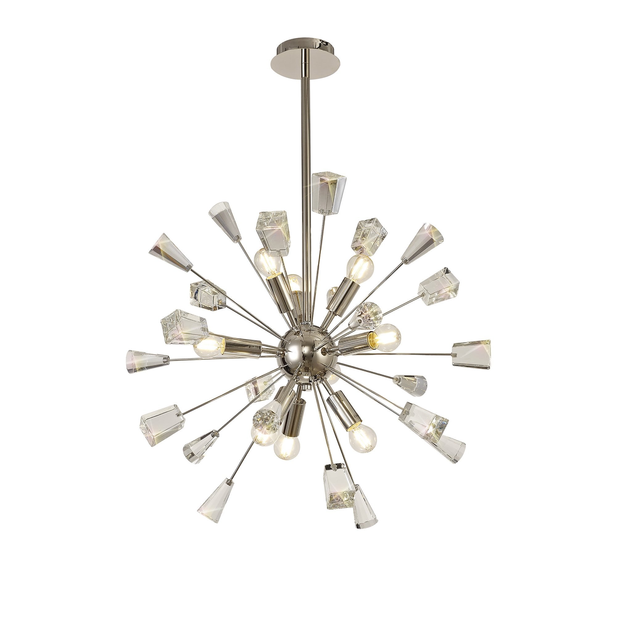 NL73929 Nellie Sputnik Pendant 9 Light Polished Nickel/Crystal