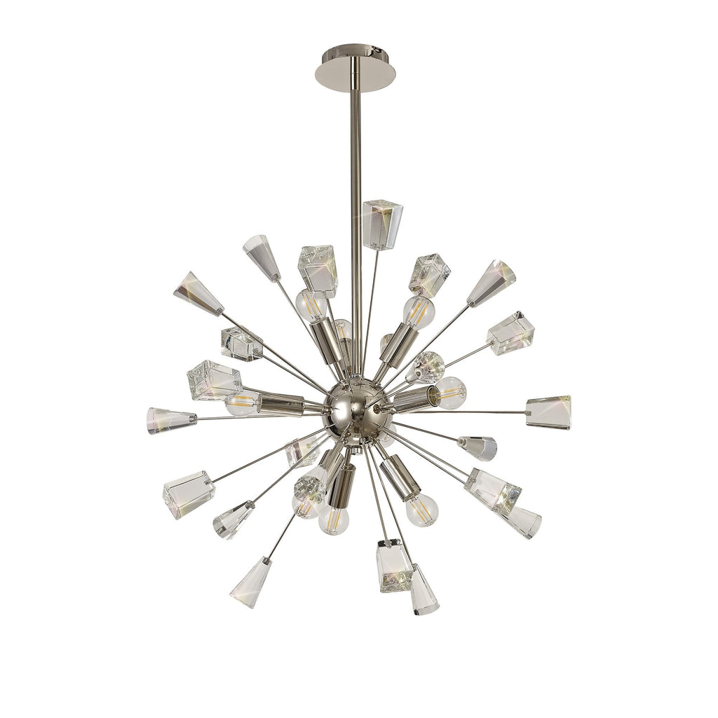 NL73929 Nellie Sputnik Pendant 9 Light Polished Nickel/Crystal